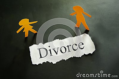 Divorce couple Stock Photo