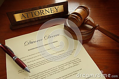 Divorce Decree Stock Photo