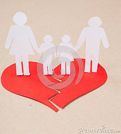 Divorce effect Stock Photo