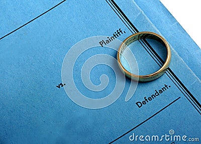 Divorce Papers Stock Photo