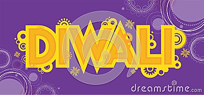 Diwali colourful card decorative background Vector Vector Illustration