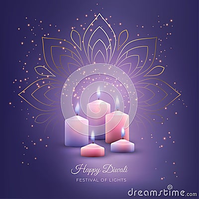 Diwali Festival Background Vector Illustration