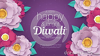 Happy Diwali Vector Illustration