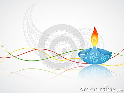 Diwali greeting Vector Illustration
