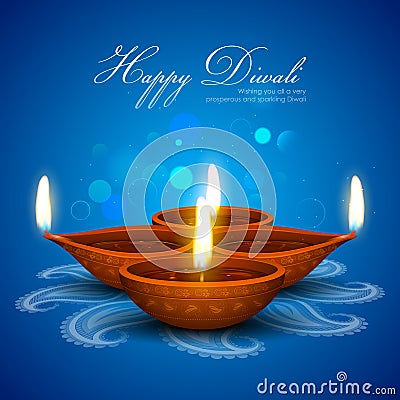 Diwali Holiday background Vector Illustration