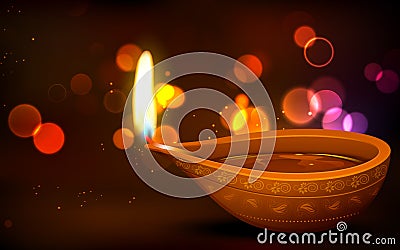 Diwali Holiday background Vector Illustration