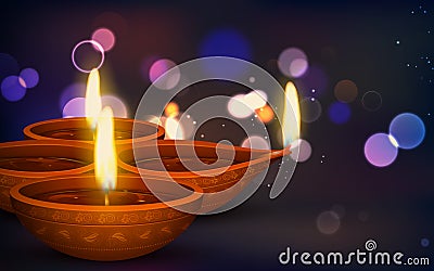 Diwali Holiday background Vector Illustration