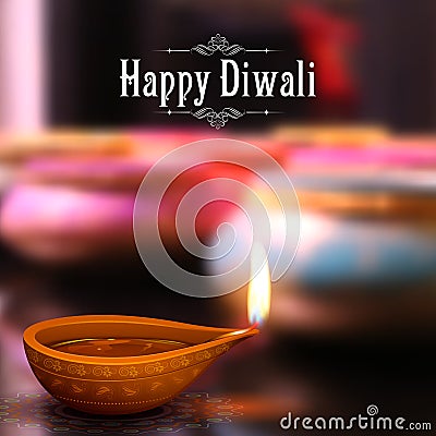 Diwali Holiday background Vector Illustration