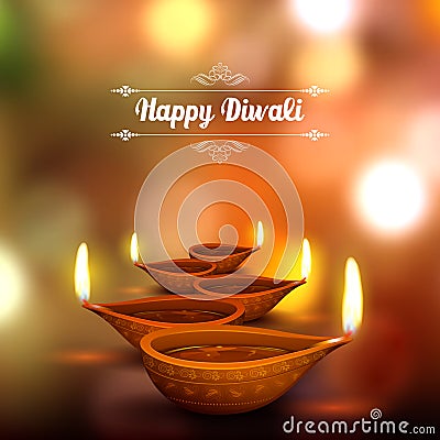 Diwali Holiday background Vector Illustration