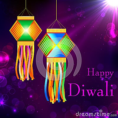 Diwali Kandil Vector Illustration