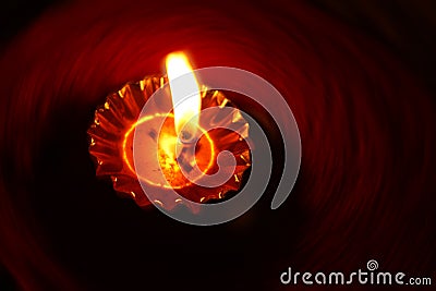 Diwali Lamp Background Stock Photo