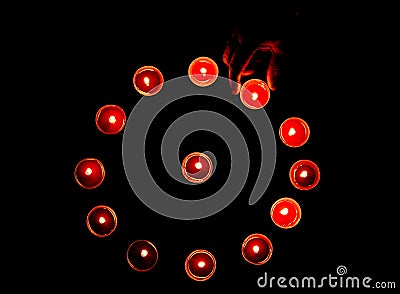 Diwali lamps Stock Photo