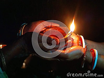 Diwali light Stock Photo