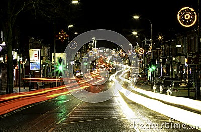 Diwali Lights on the Golden Mile Leicester Editorial Stock Photo