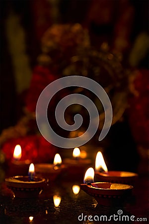 Diwali lights, India Stock Photo