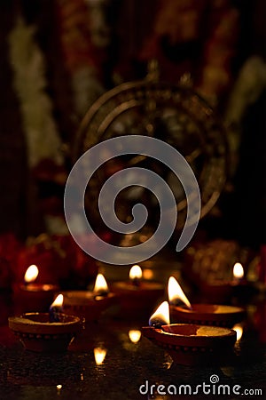 Diwali lights, India Stock Photo