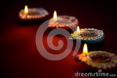 Diwali oil lamp Stock Photo