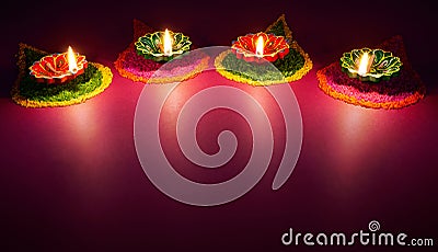 Diwali oil lamp Stock Photo