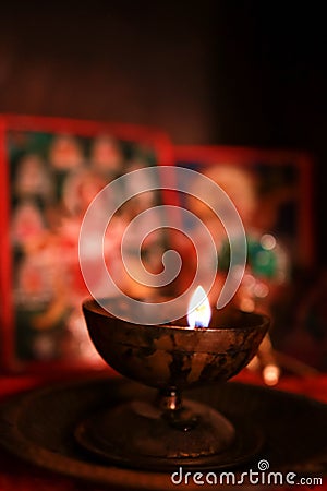 Diwali Puja Stock Photo