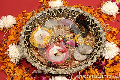 Diwali puja, traditional Indian festival Stock Photo