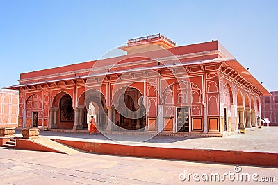 Diwan-i-Khas - Hall of Private Audience in Jaipur City Palace Editorial Stock Photo