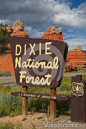 Dixie National Forest Stock Photo