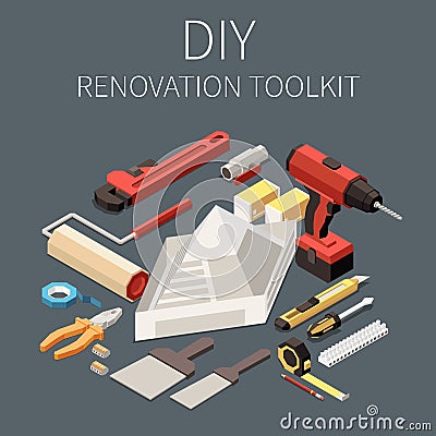 DIY Toolkit Illustration Vector Illustration