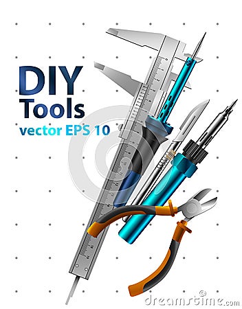 Diy tools Vector Illustration