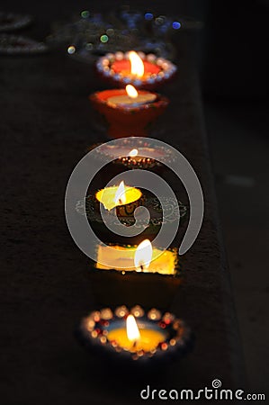 Diyas Stock Photo