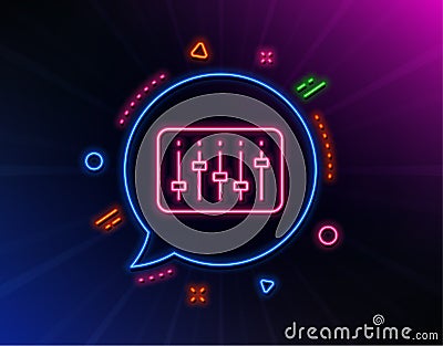 DJ controller line icon. Music sign. Vector Vector Illustration