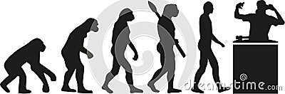 DJ evolution vector Vector Illustration