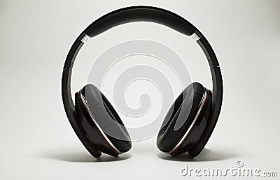 Dj headphones isolated on white Stock Photo