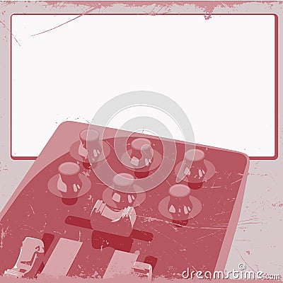 Dj mixer with blank lable Vector Illustration