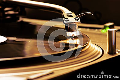 DJ Turntable Stock Photo