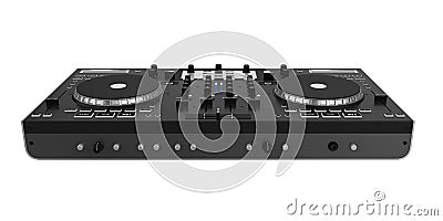 DJ Turntable Isolated Stock Photo