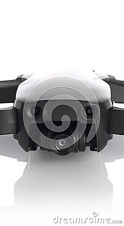 DJI MAVIC AIR on white background. compact drone by DJI. 08.06.2019, Rostov region, Russia Editorial Stock Photo