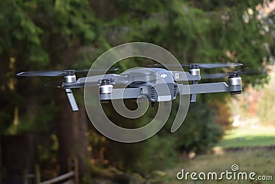 Dji mavic drone flying Editorial Stock Photo