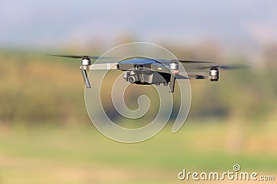 The DJI mavic pro dorne in flight Editorial Stock Photo