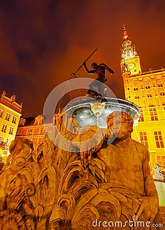 Dlugi Targ Street in Gdansk, Poland Stock Photo