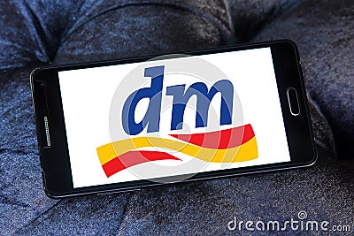 Dm-drogerie markt logo Editorial Stock Photo