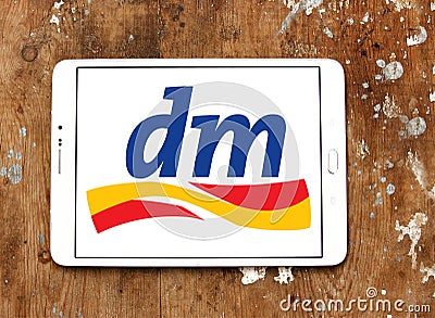 Dm-drogerie markt logo Editorial Stock Photo