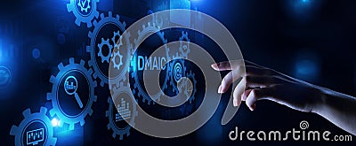 DMAIC SIx sigma lean manufacturing development technology concept Stock Photo