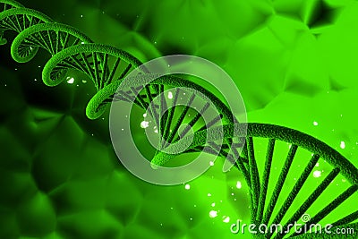 DNA Cartoon Illustration