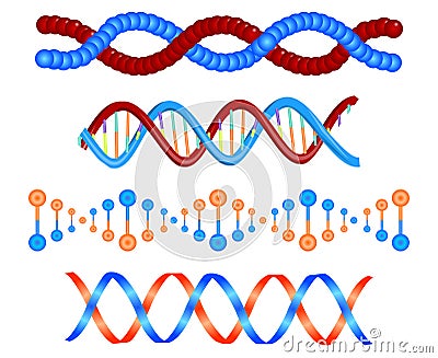 DNA Cartoon Illustration