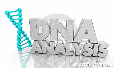 DNA Analysis Genetic Information Data Genetic Test Results 3d Illustration Stock Photo