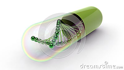 DNA capsule Stock Photo