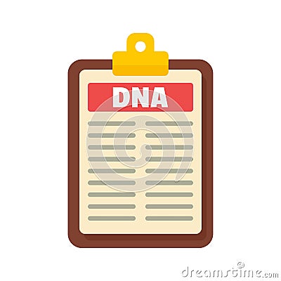 Dna checkboard icon, flat style Vector Illustration