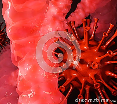 DNA COVID-19 Coronavirus Infections flue Virus Stock Photo