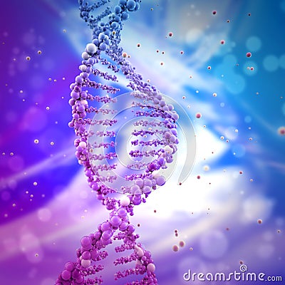 DNA double helix Stock Photo