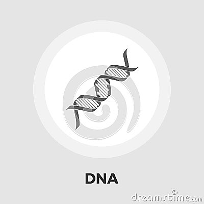 DNA flat icon Vector Illustration
